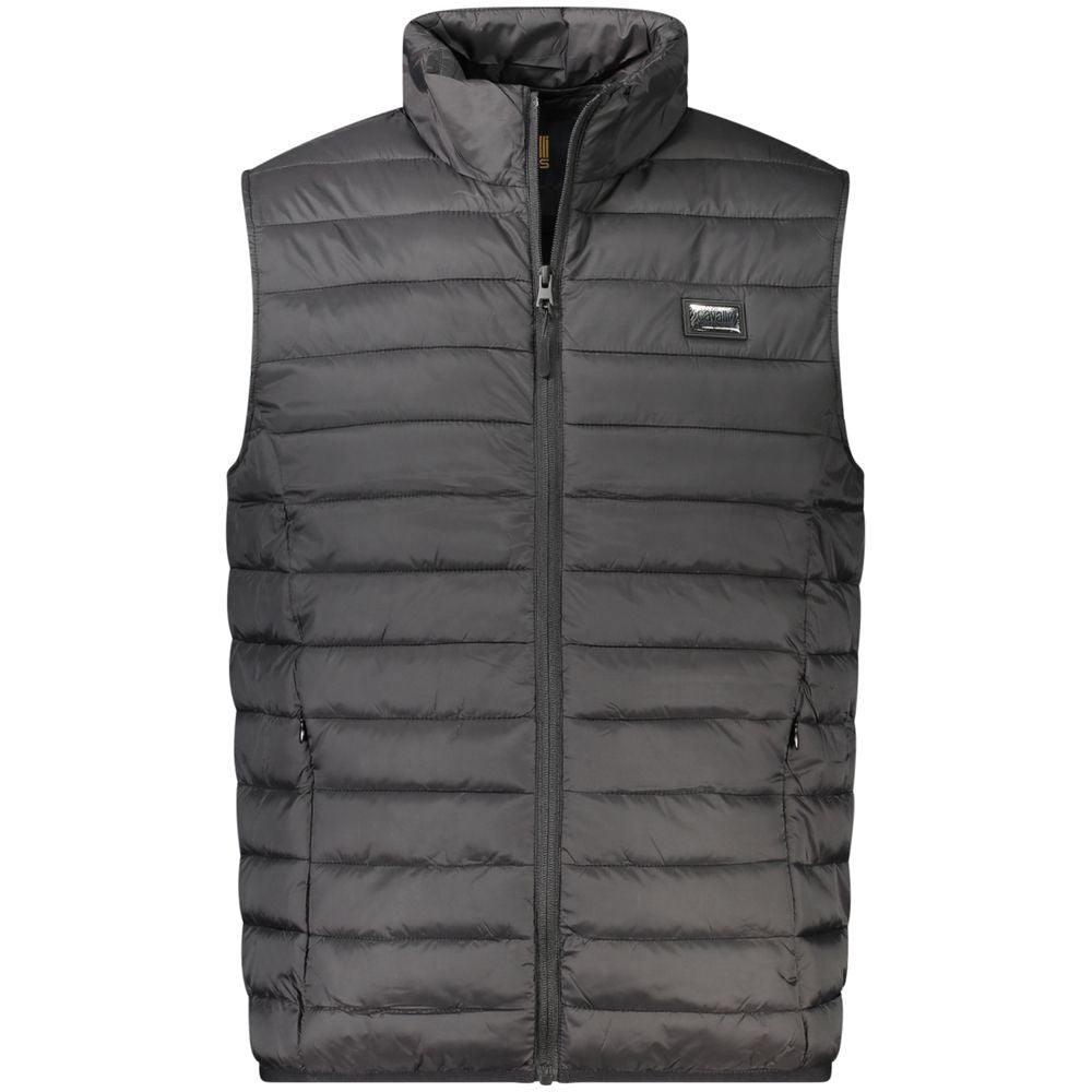 Cavalli Class Nero Polyester Men Jacket