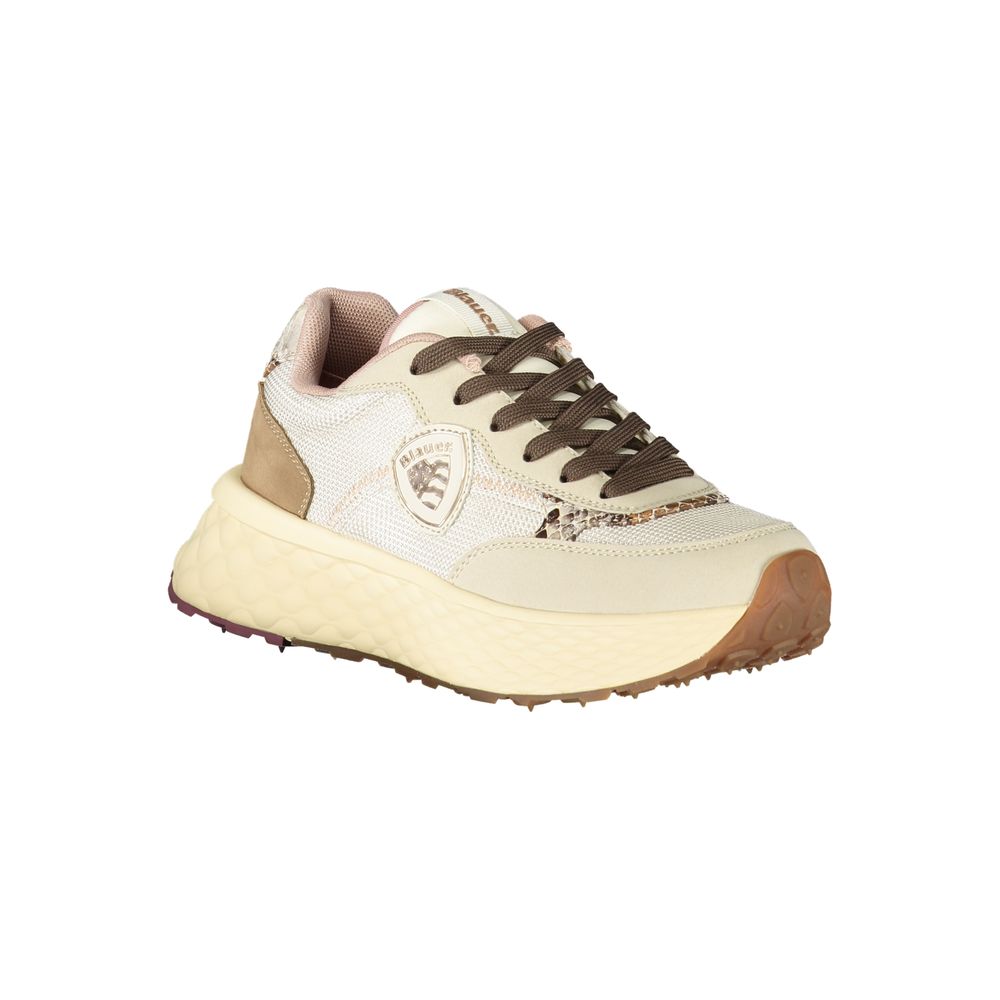 Blauer Beige Leather Women Sneaker - Zeiniez