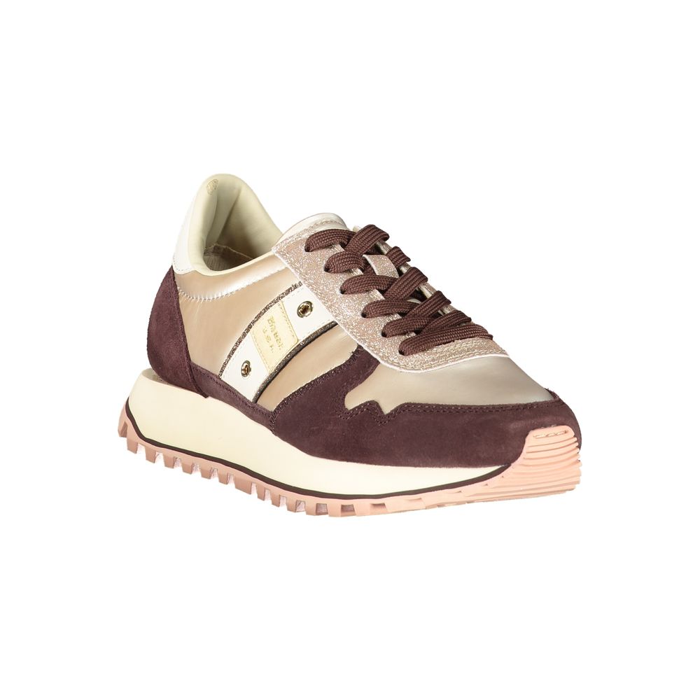 Blauer Beige Leather Women Sneaker - Zeiniez