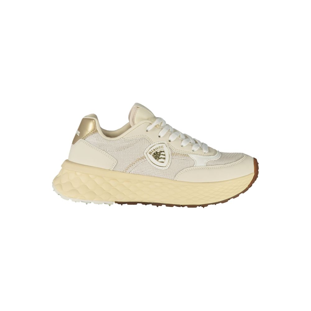 Blauer Beige Leather Women Sneaker - Zeiniez