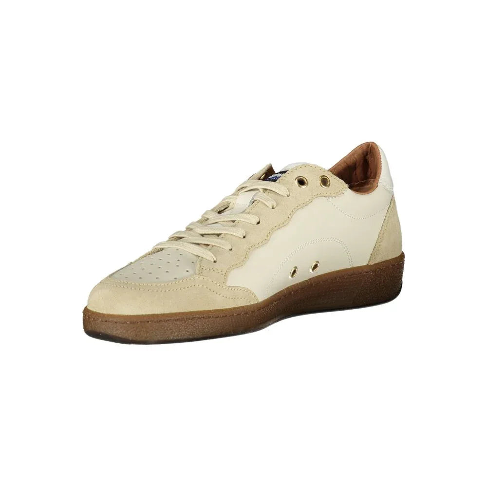 Blauer White Leather Men Sneaker - Zeiniez