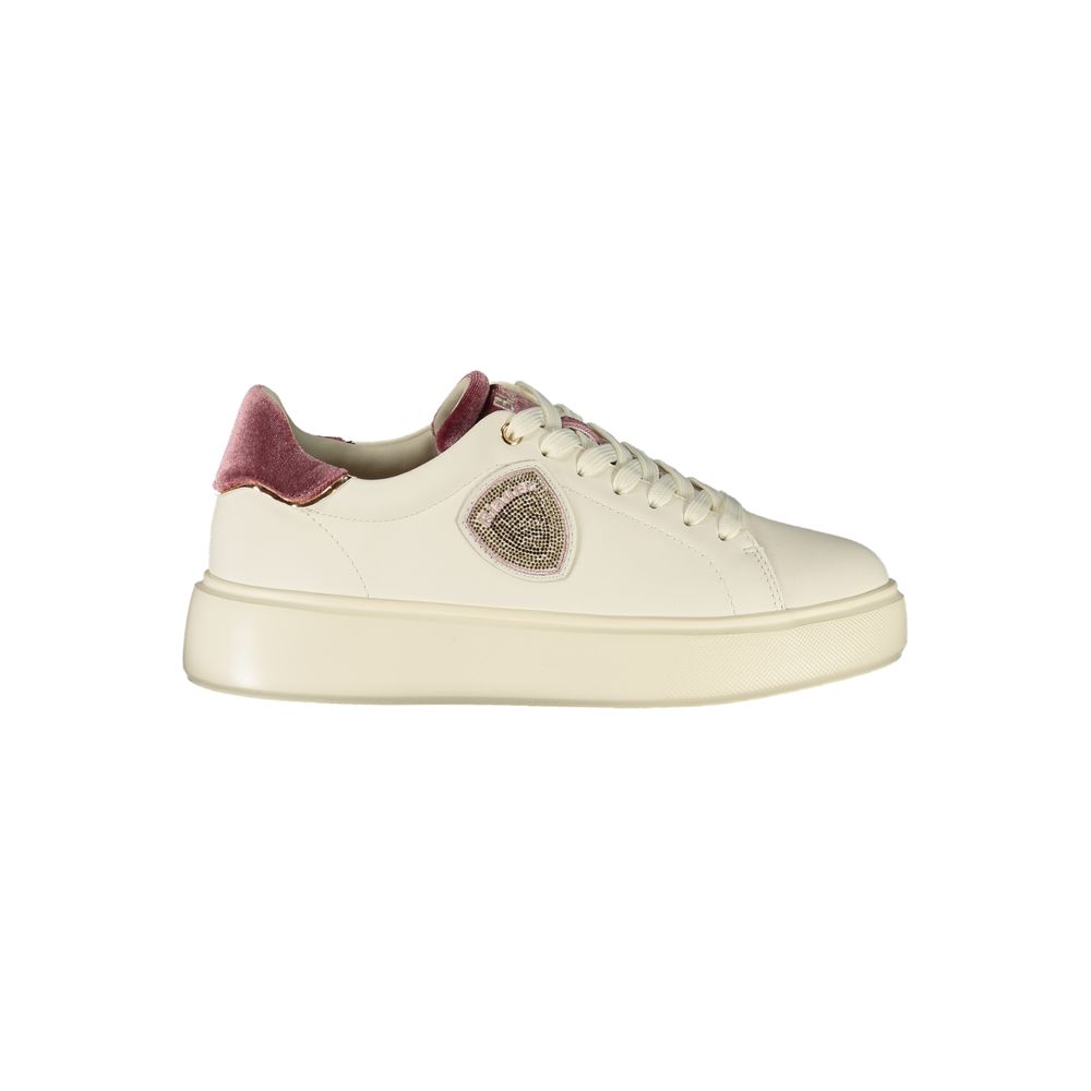 Blauer Bianco Polyurethane Women Sneaker - Zeiniez