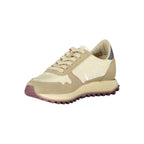 Blauer Beige Polyester Women Sneaker - Zeiniez