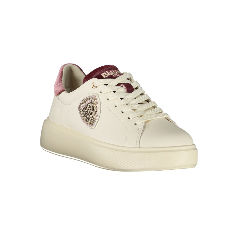 Blauer Bianco Polyurethane Women Sneaker - Zeiniez