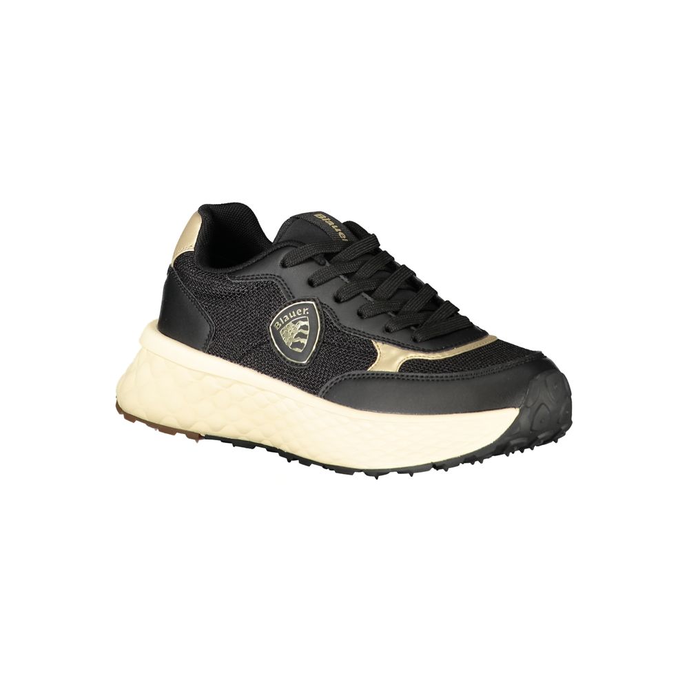 Blauer Black Leather Women Sneaker - Zeiniez