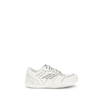 Balenciaga White Calf Leather Bos Taurus Athletic Sneakers - Zeiniez