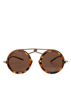 Dolce & Gabbana Gold Havana Frame DG Fatto A Mano Eyewea Sunglasses - Zeiniez