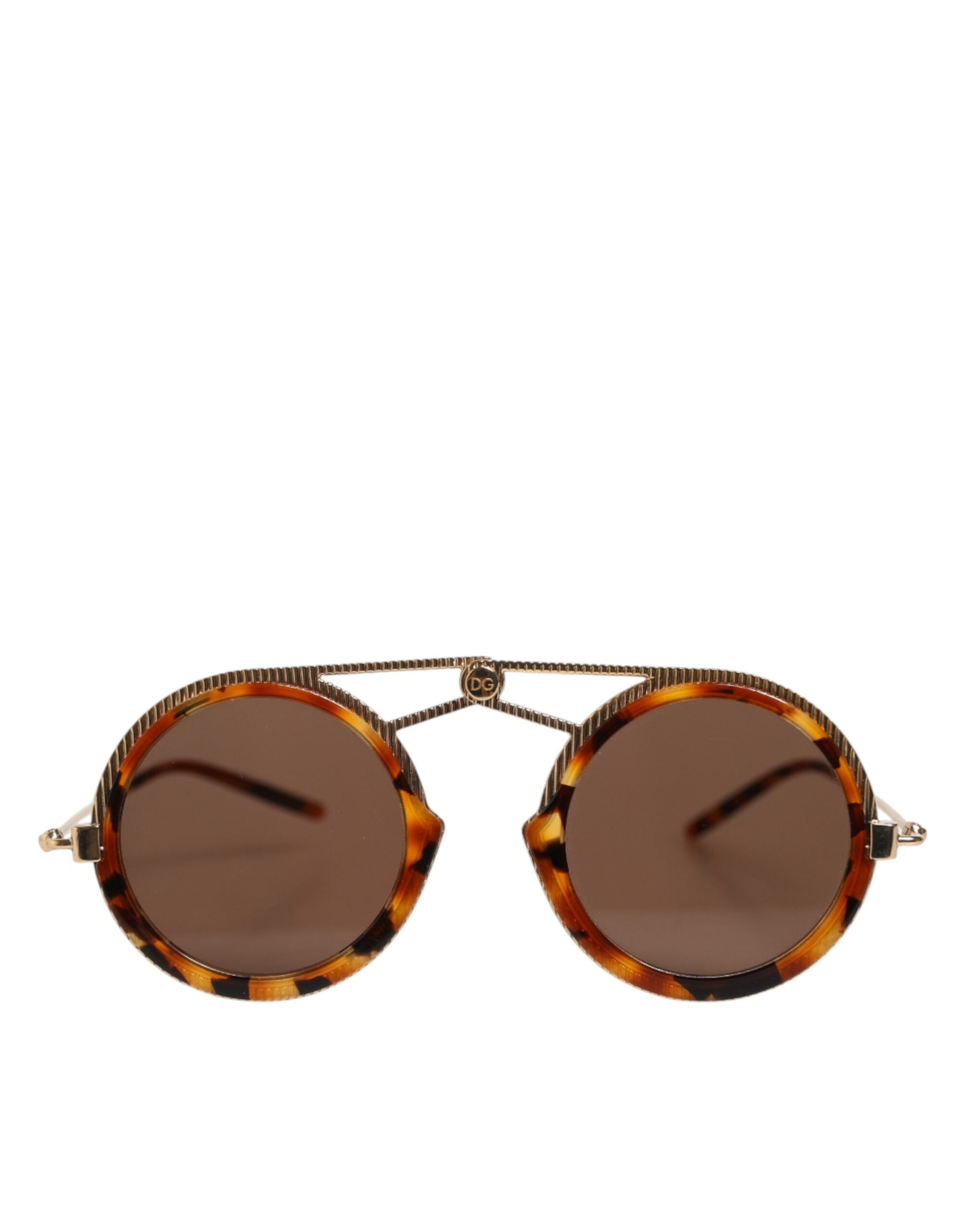 Dolce & Gabbana Gold Havana Frame DG Fatto A Mano Eyewea Sunglasses - Zeiniez