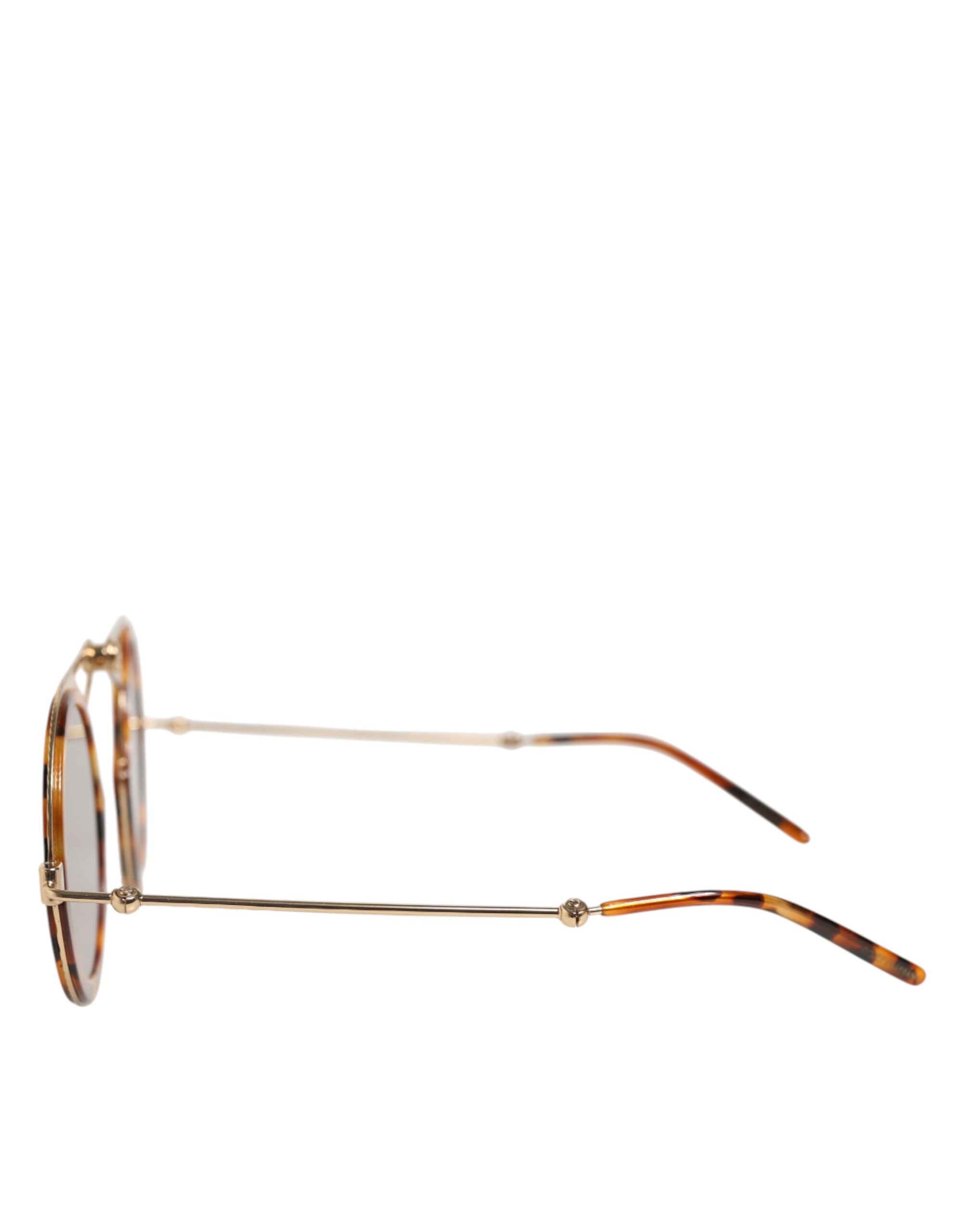Dolce & Gabbana Gold Havana Frame DG Fatto A Mano Eyewea Sunglasses - Zeiniez
