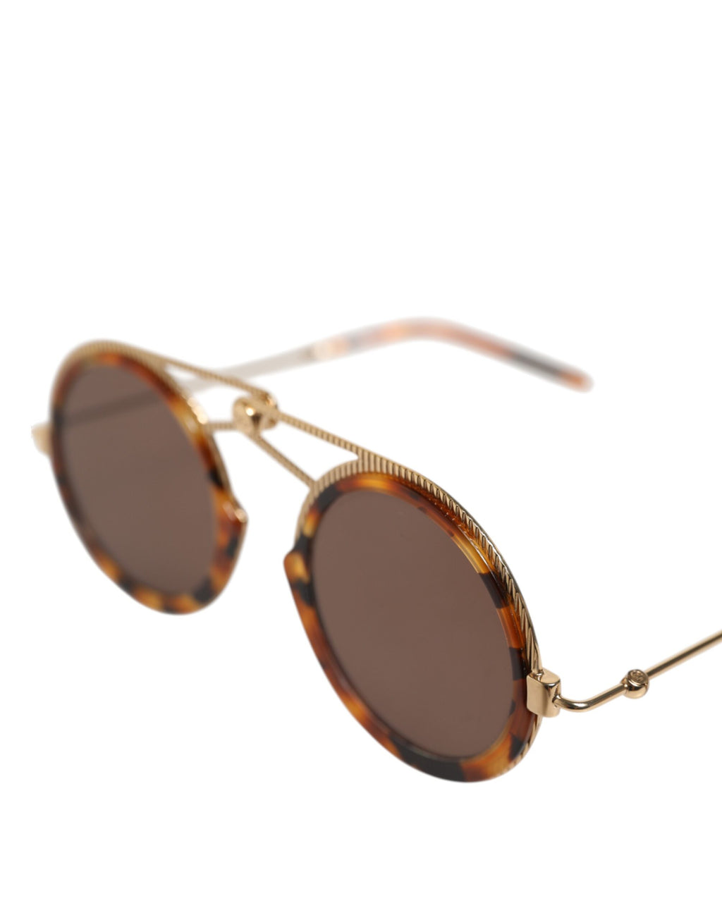 Dolce & Gabbana Gold Havana Frame DG Fatto A Mano Eyewea Sunglasses - Zeiniez