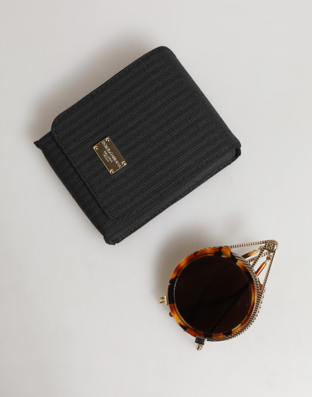 Dolce & Gabbana Gold Havana Frame DG Fatto A Mano Eyewea Sunglasses - Zeiniez