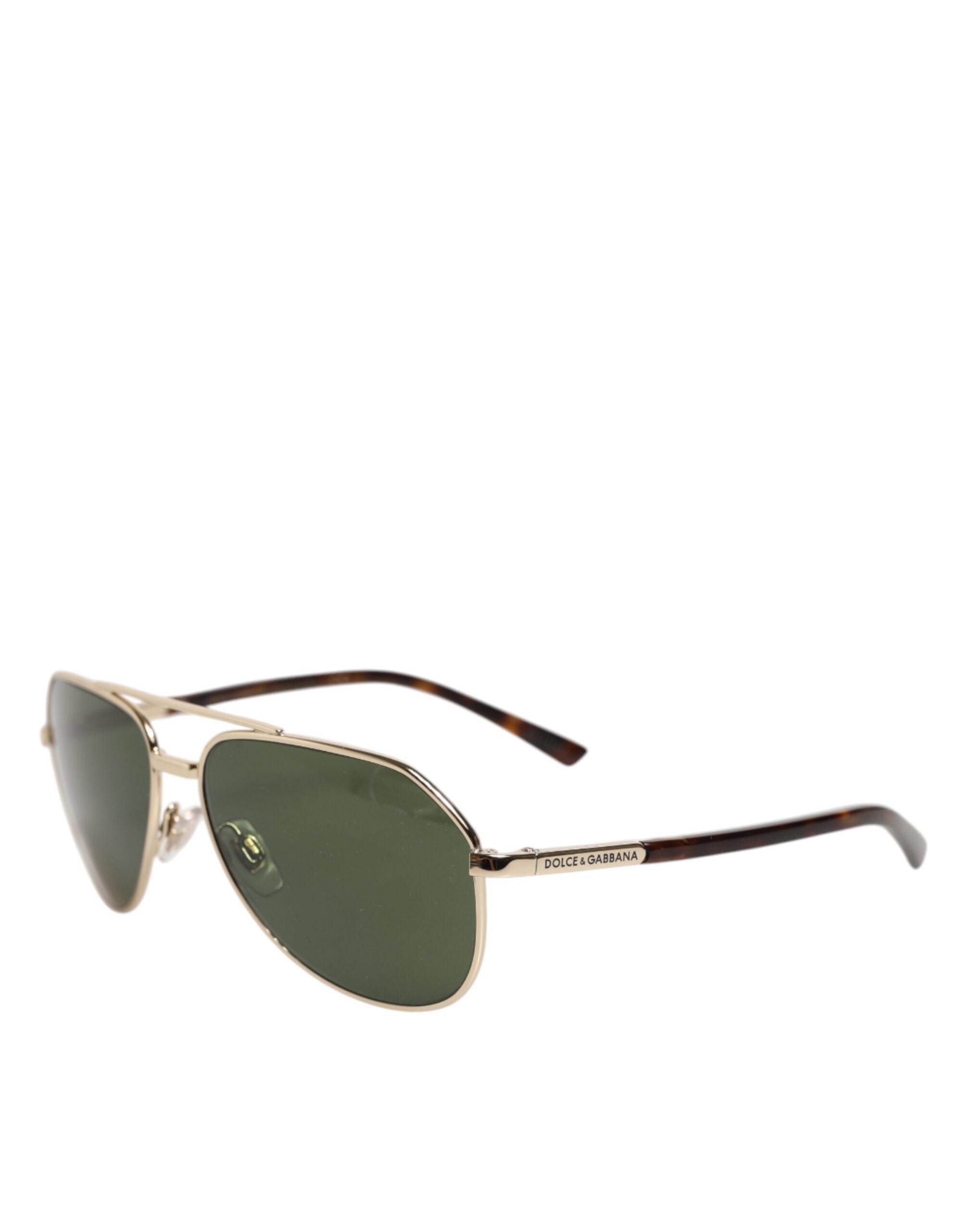 Dolce & Gabbana DG2125 Silver Frame Aviator Shades Eyewear Sunglasses - Zeiniez
