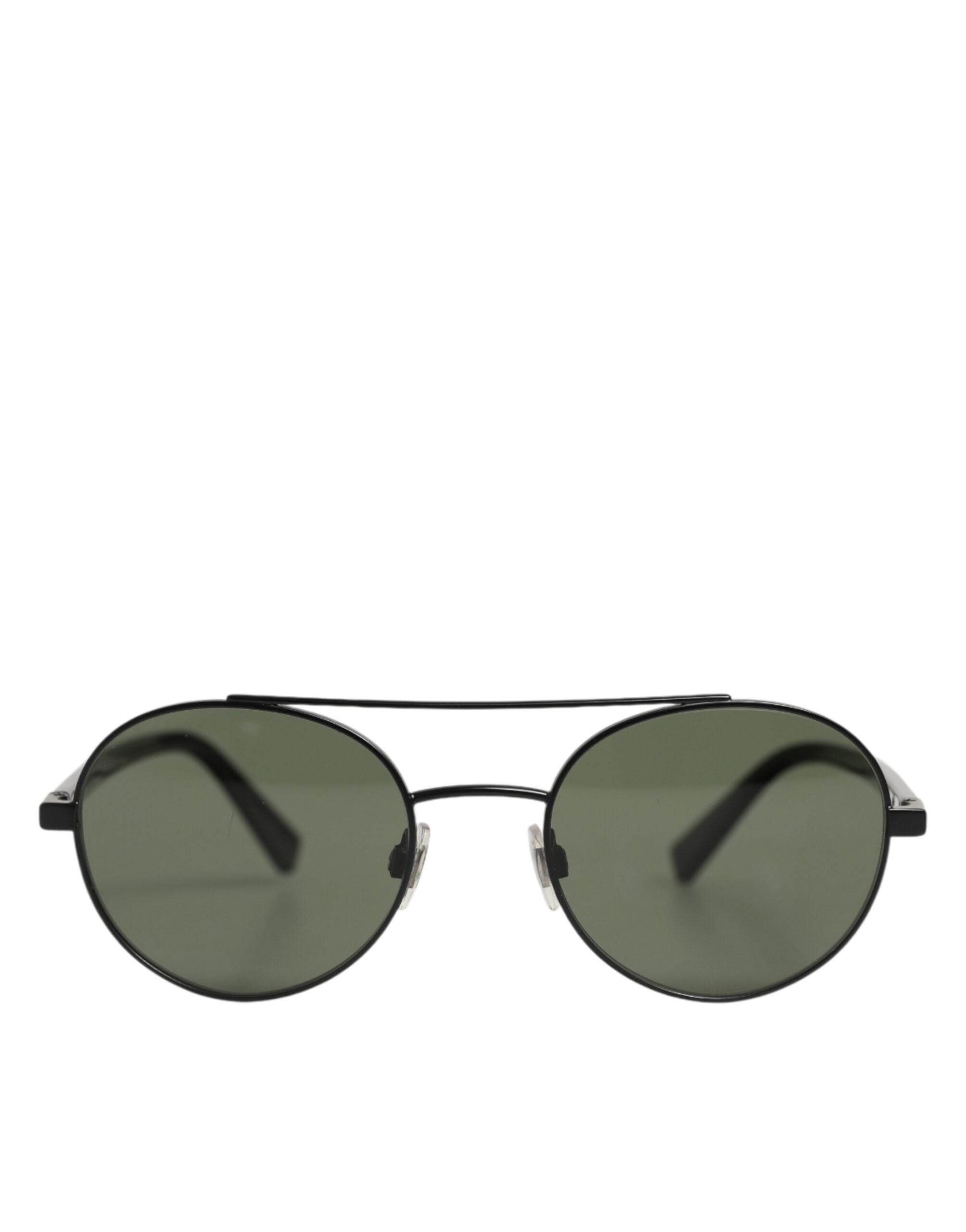 Dolce & Gabbana Matte Black Steel Frame Gray Lens Sunglasses - Zeiniez