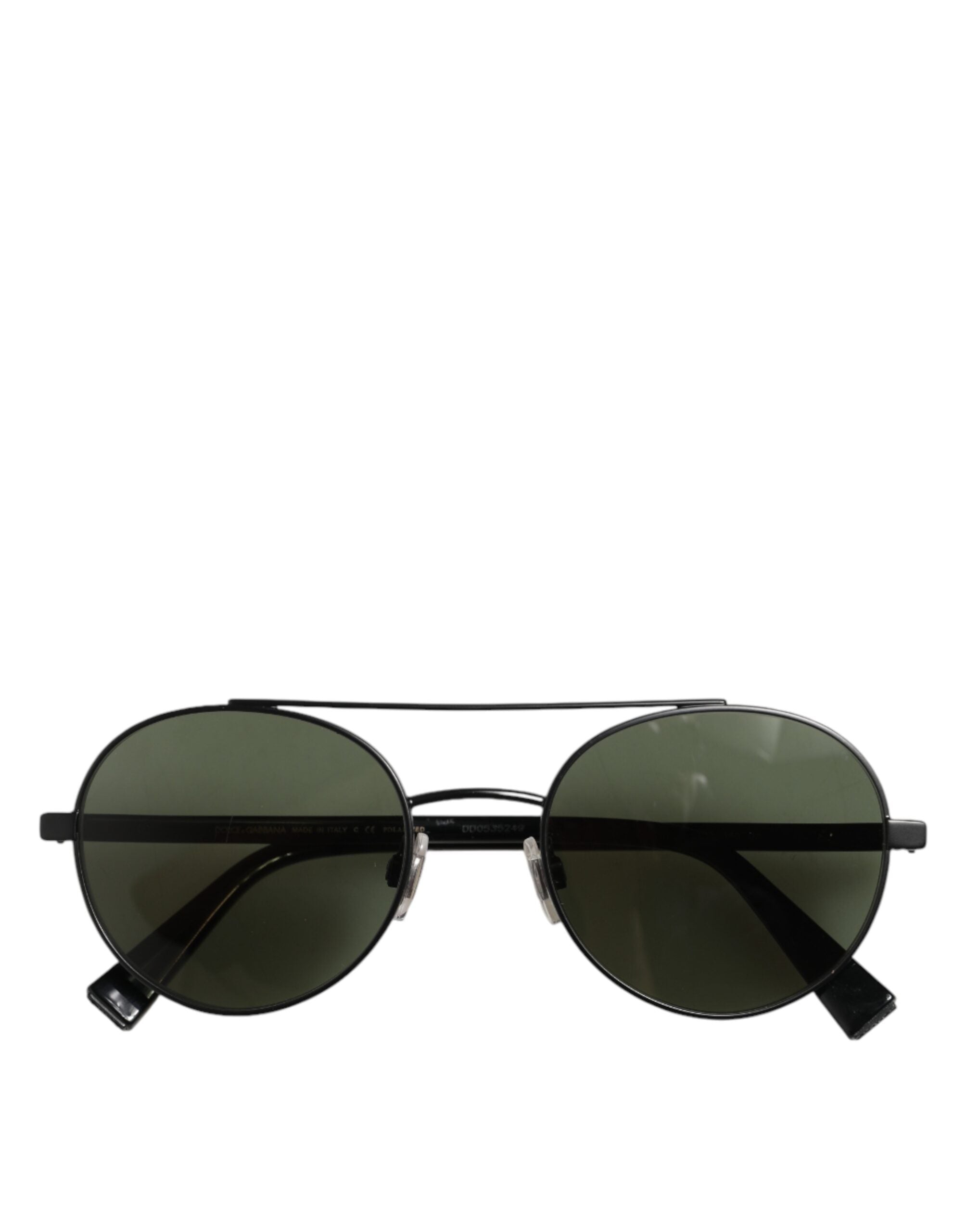 Dolce & Gabbana Matte Black Steel Frame Gray Lens Sunglasses - Zeiniez