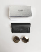 Dolce & Gabbana DG2215K Silver Metal Round Shades Eyewear Sunglasses - Zeiniez