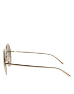 Dolce & Gabbana Gold Metal Round Shades Eyewear Sunglasses - Zeiniez