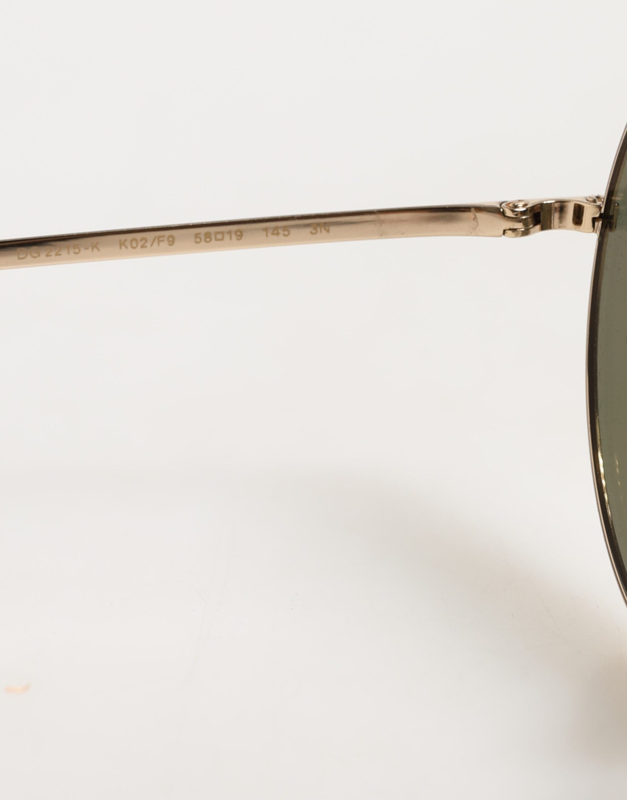 Dolce & Gabbana Gold Metal Round Shades Eyewear Sunglasses - Zeiniez