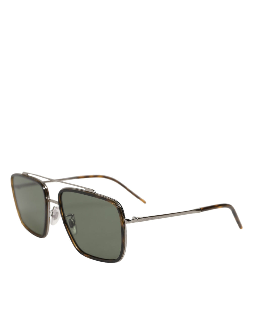 Dolce & Gabbana Silver Metal Frame Polarized Navigator Sunglasses - Zeiniez