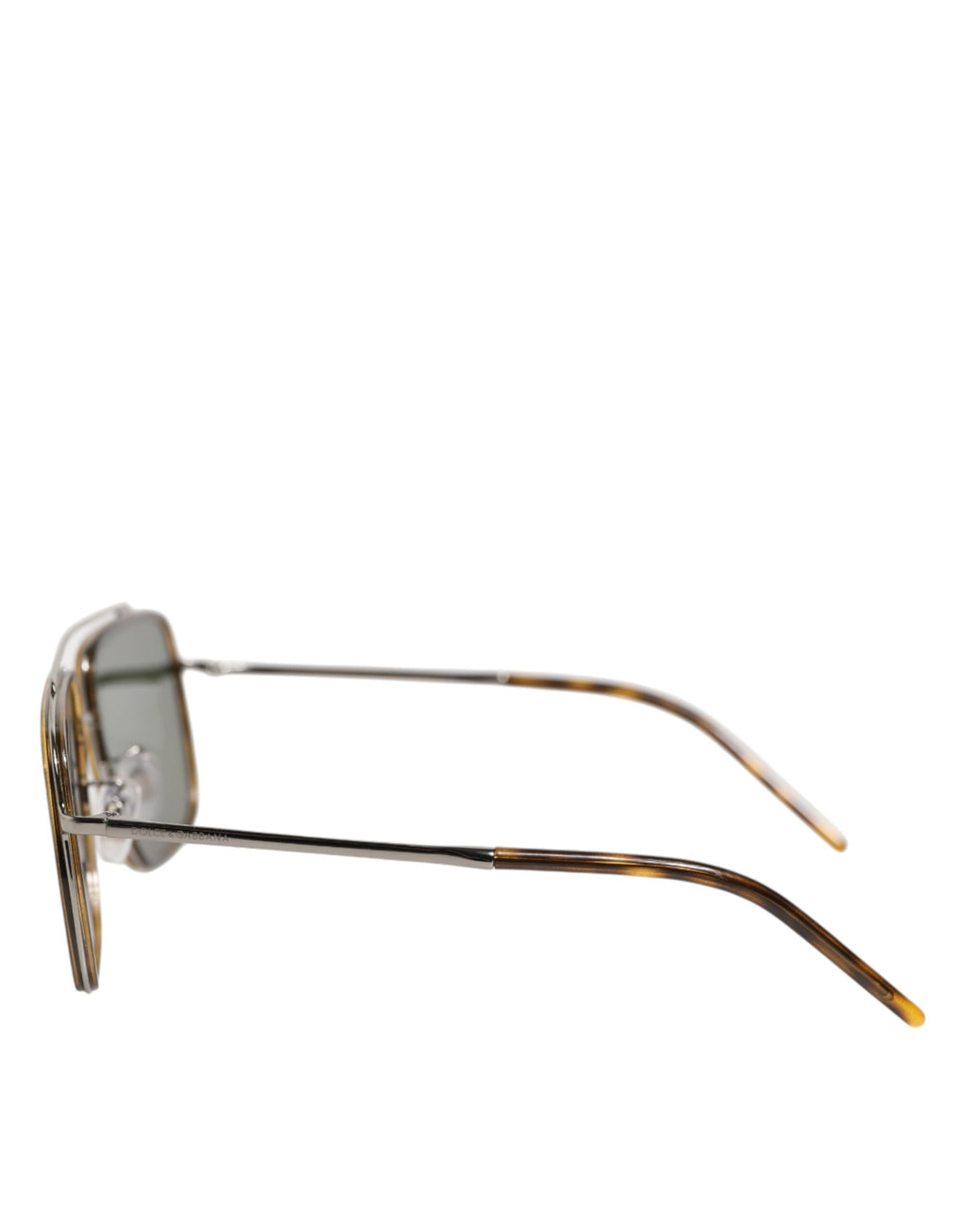 Dolce & Gabbana Silver Metal Frame Polarized Navigator Sunglasses - Zeiniez