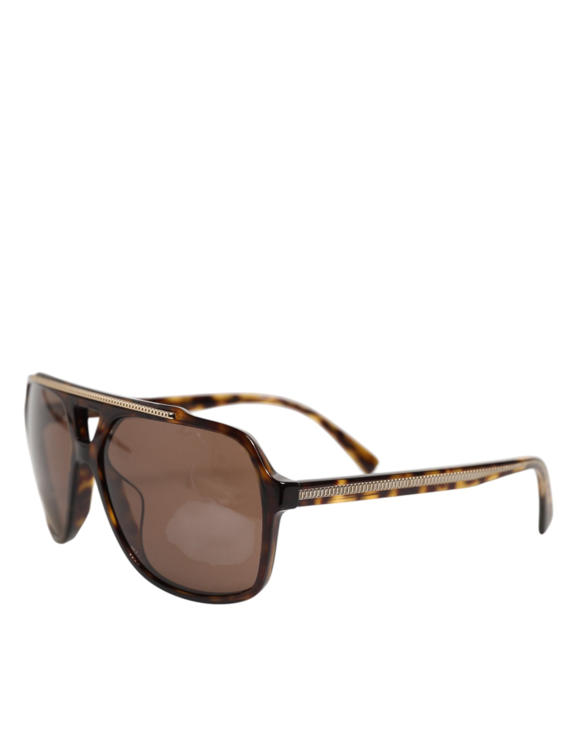 Dolce & Gabbana Dark Brown Tortoise Shell Pilot Frame Sunglasses - Zeiniez