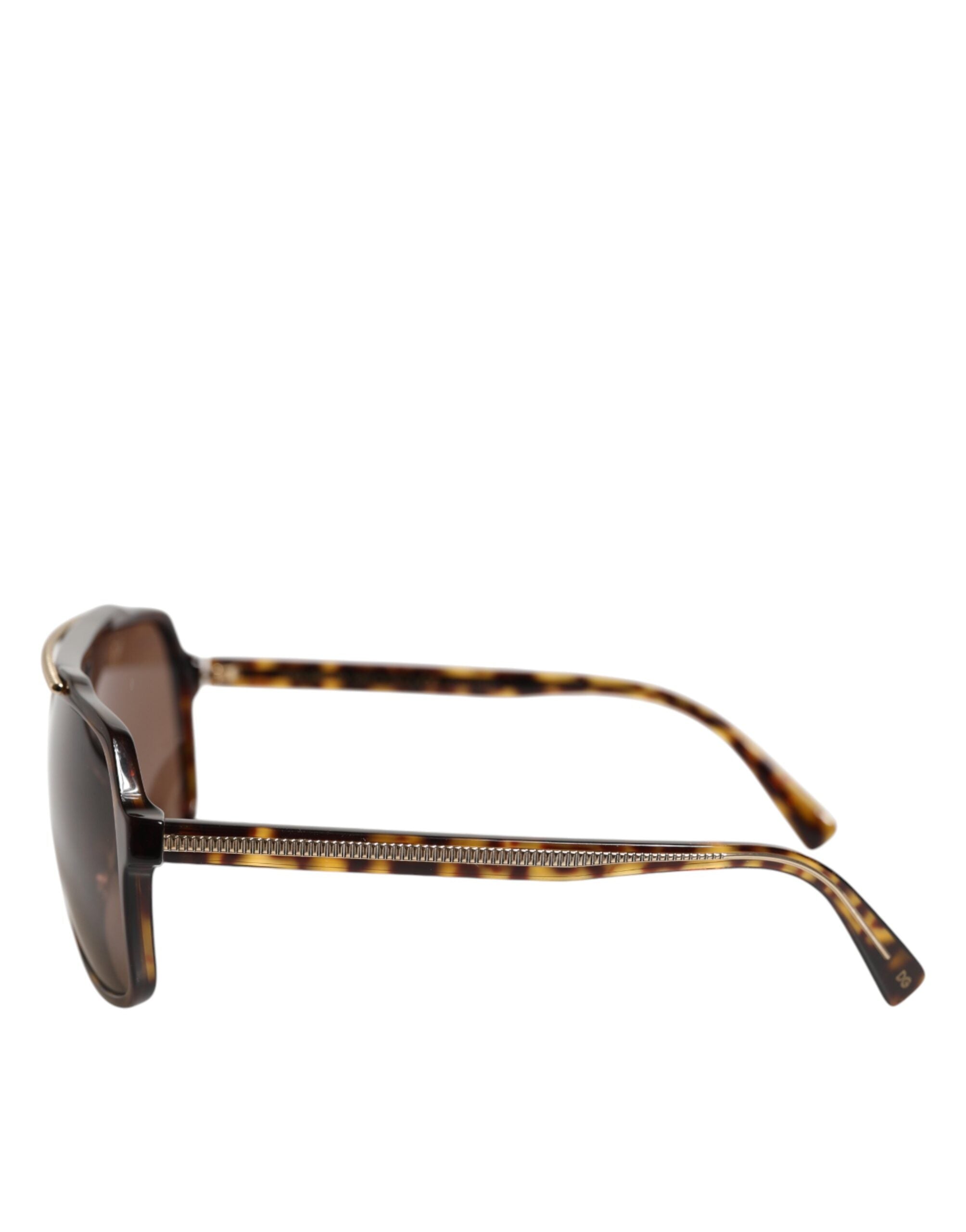Dolce & Gabbana Dark Brown Tortoise Shell Pilot Frame Sunglasses - Zeiniez