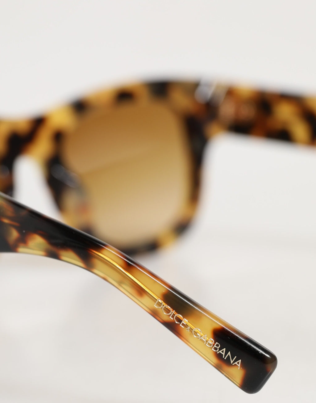 Dolce & Gabbana DG4379F White Tortoiseshell Gradient Acetate Shades Sunglasses