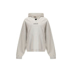 Balenciaga White Cotton Sweatshirt
