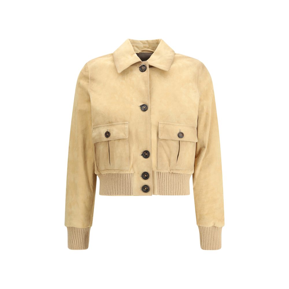 Valstar Beige Leather Jacket - Zeiniez