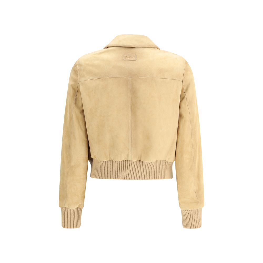 Valstar Beige Leather Jacket - Zeiniez