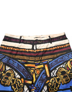 Dolce & Gabbana Multicolor Julias Ceasar Print Tapered Pants - Zeiniez