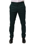 Dolce & Gabbana Green Cotton Formal Dress Men Trouser Pants - Zeiniez