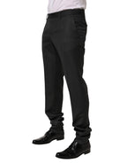Dolce & Gabbana Black Wool Formal Dress Men Trouser Pants - Zeiniez
