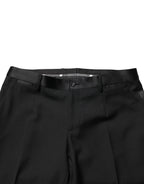 Dolce & Gabbana Black Wool Formal Dress Men Trouser Pants - Zeiniez