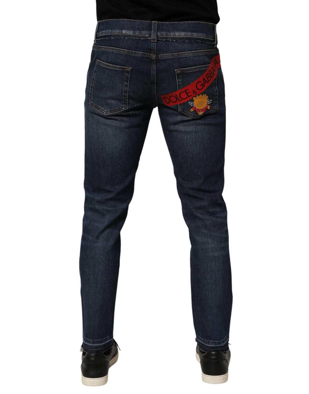 Dolce & Gabbana Blue Cotton Stretch Skinny Men Denim Jeans - Zeiniez