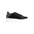 Gaelle Paris Black Polyurethane Women Sneaker - Zeiniez