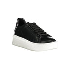Gaelle Paris Black Polyurethane Women Sneaker - Zeiniez