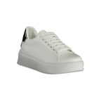 Gaelle Paris White Polyurethane Women's Sneaker - Zeiniez