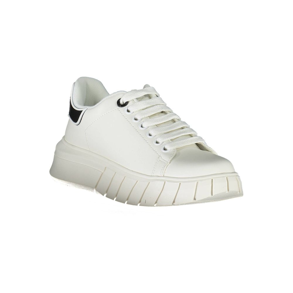 Gaelle Paris White Polyurethane Women Sneaker - Zeiniez