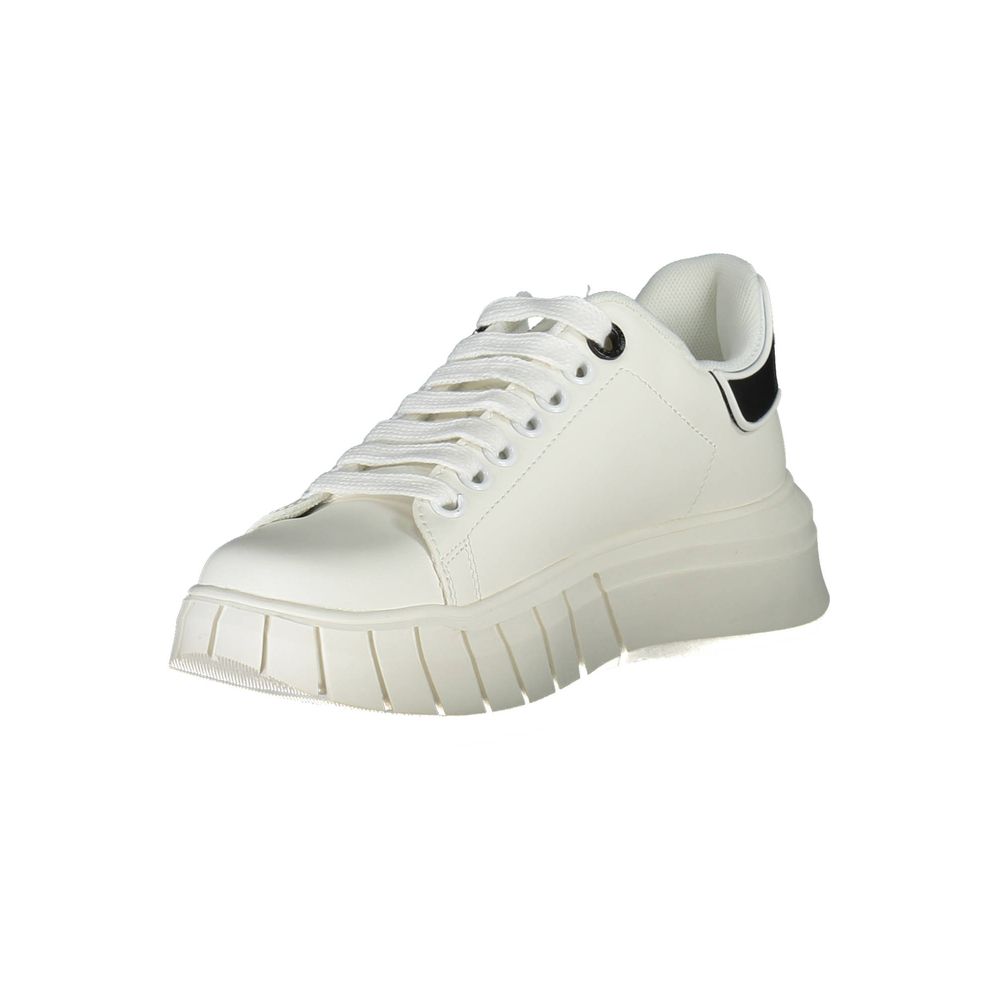 Gaelle Paris White Polyurethane Women Sneaker - Zeiniez