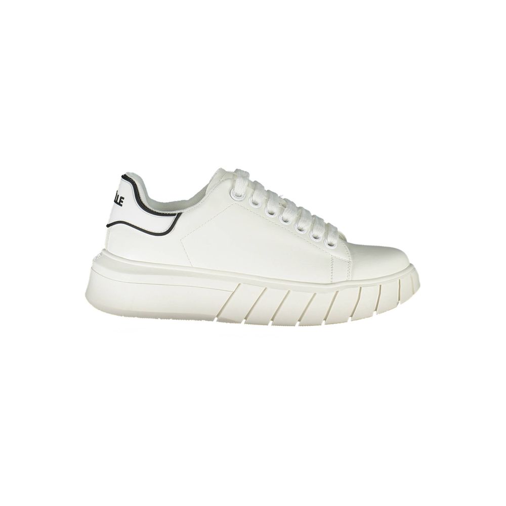 Gaelle Paris White Polyurethane Women Sneaker - Zeiniez