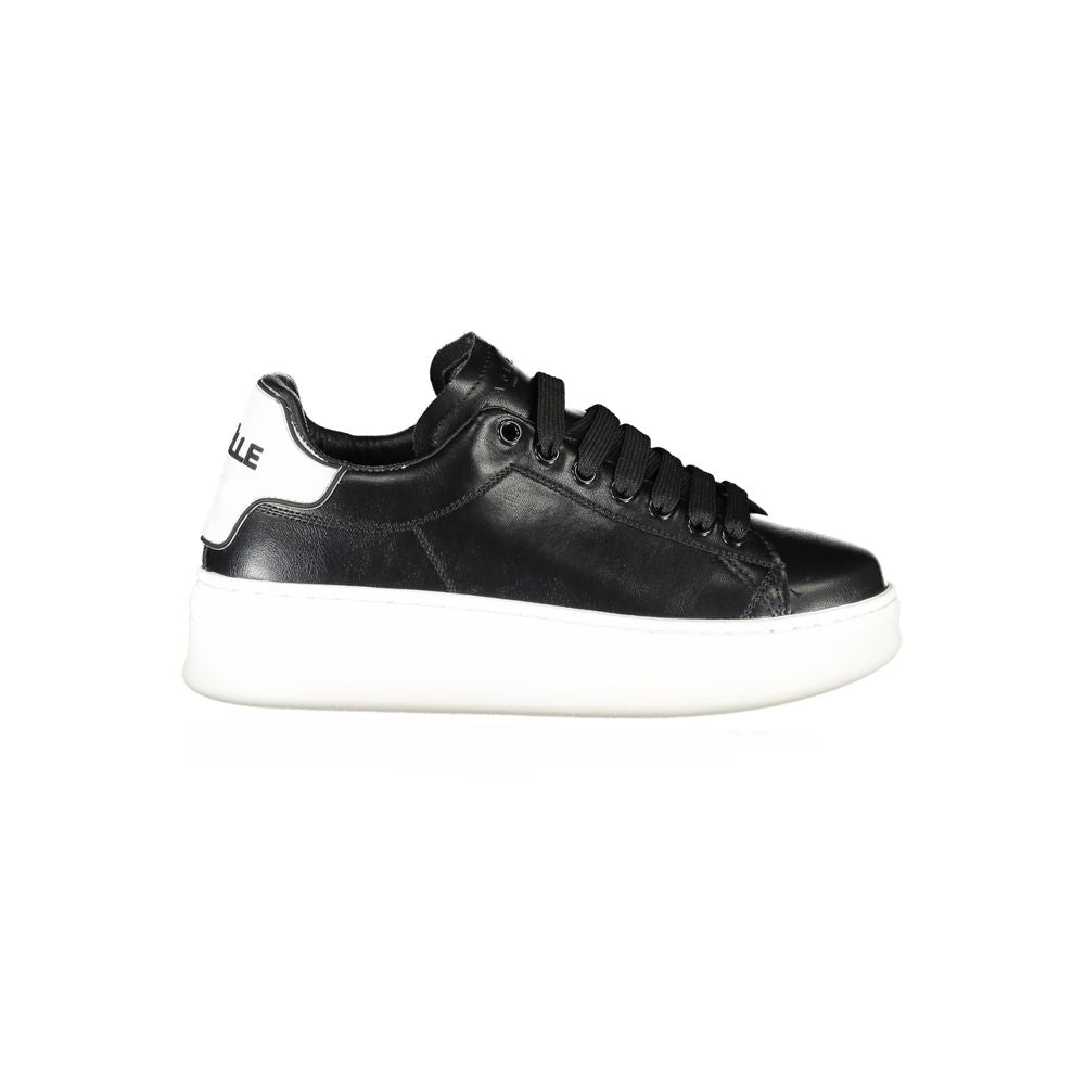 Gaelle Paris Black Polyurethane Women Sneaker - Zeiniez