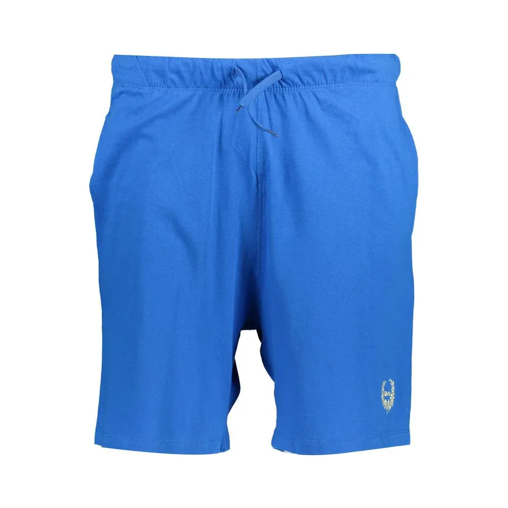 Gianmarco Venturi Blu Cotton Men's Sport Short - Zeiniez
