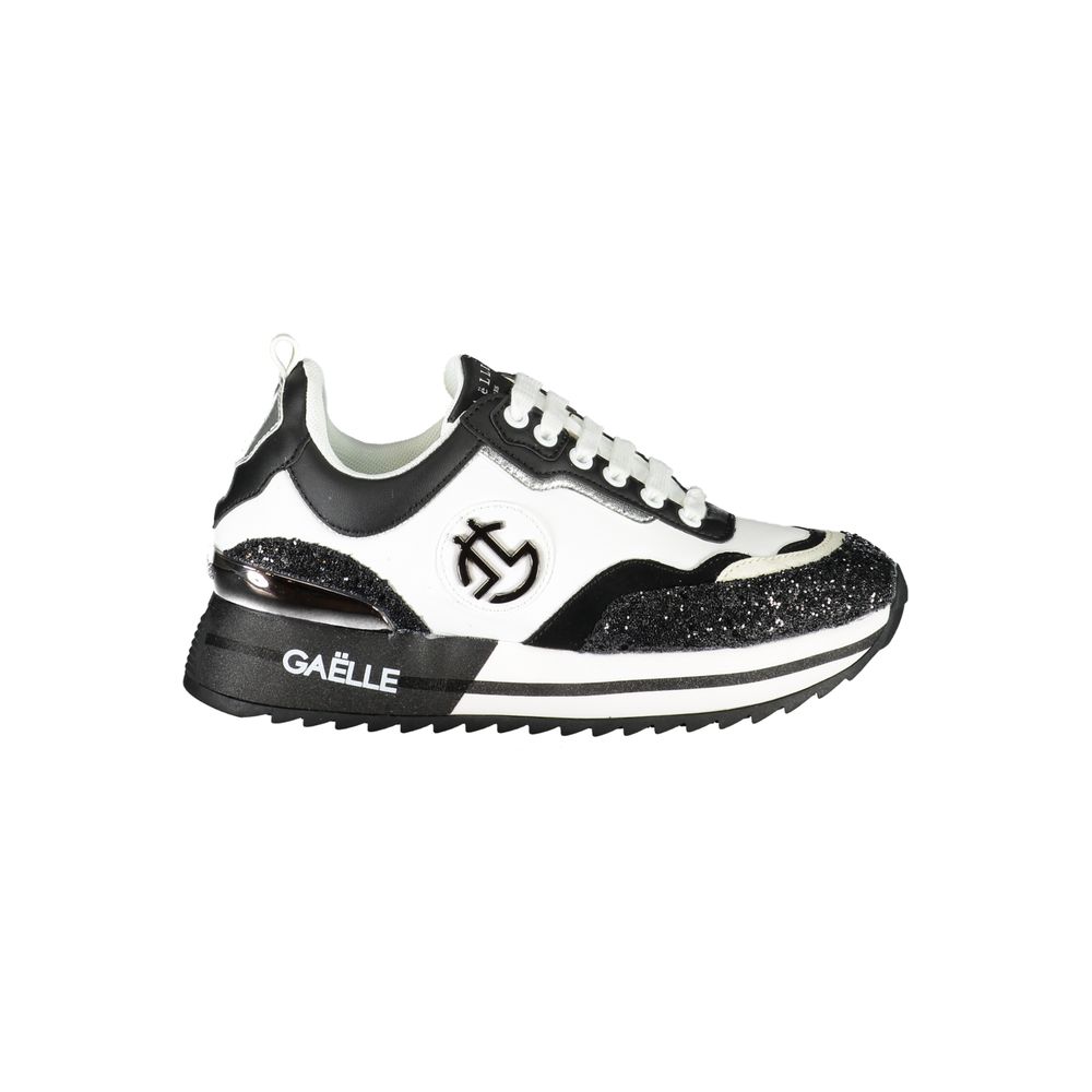 Gaelle Paris Black Polyurethane Women Sneaker - Zeiniez