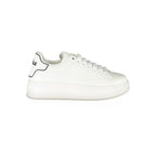 Gaelle Paris White Polyurethane Women Sneaker - Zeiniez
