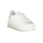 Gaelle Paris White Polyurethane Women Sneaker - Zeiniez