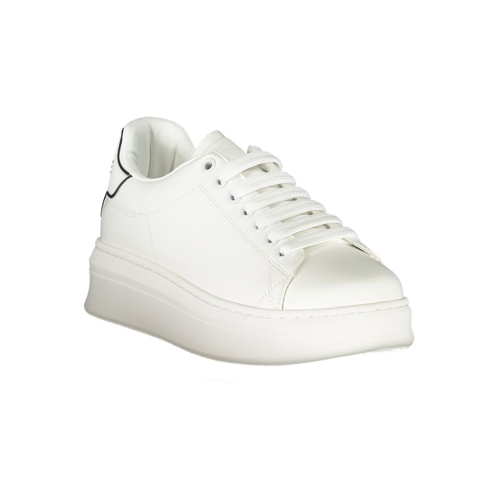 Gaelle Paris White Polyurethane Women Sneaker - Zeiniez