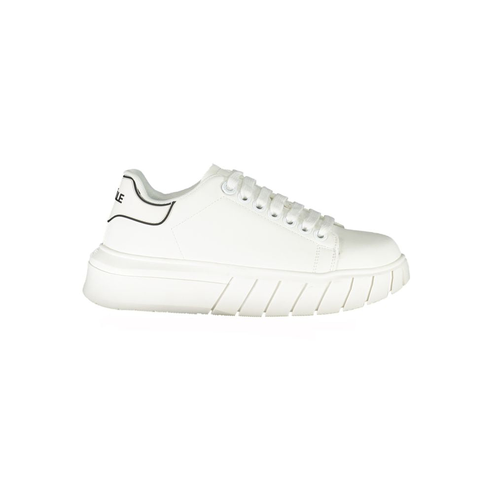 Gaelle Paris White Polyurethane Women Sneaker - Zeiniez