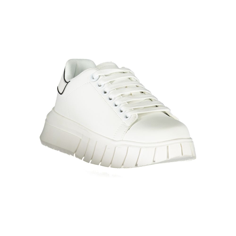 Gaelle Paris White Polyurethane Women Sneaker - Zeiniez