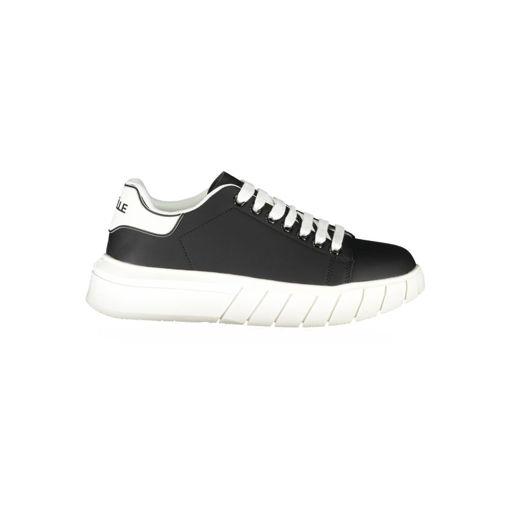 Gaelle Paris Black Polyurethane Men Sneaker - Zeiniez
