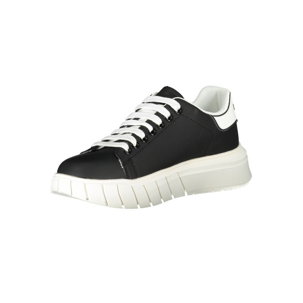 Gaelle Paris Black Polyurethane Men Sneaker - Zeiniez